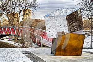 Archeologies Sculpture park Desmarchais Verdun borough of Montreal